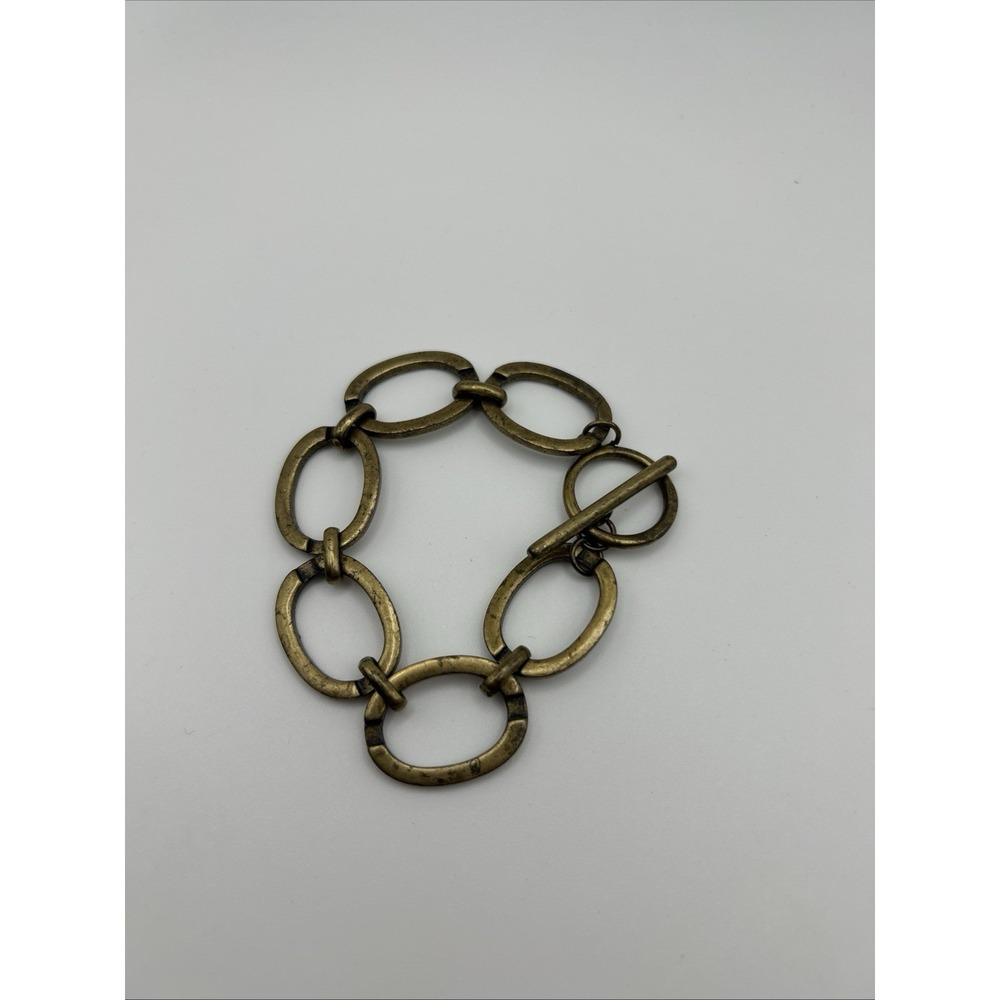 Bracelet Chunky Bold Toggle, Stainless‎ Steel Thick OT Link Chain 7"